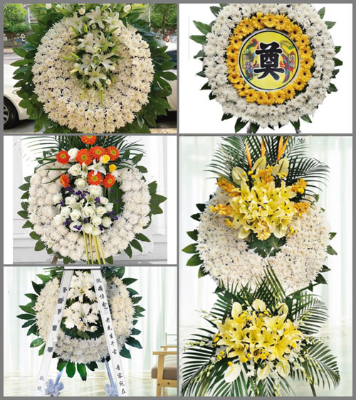 四川成都武侯区石羊场街道三元社区花圈速递